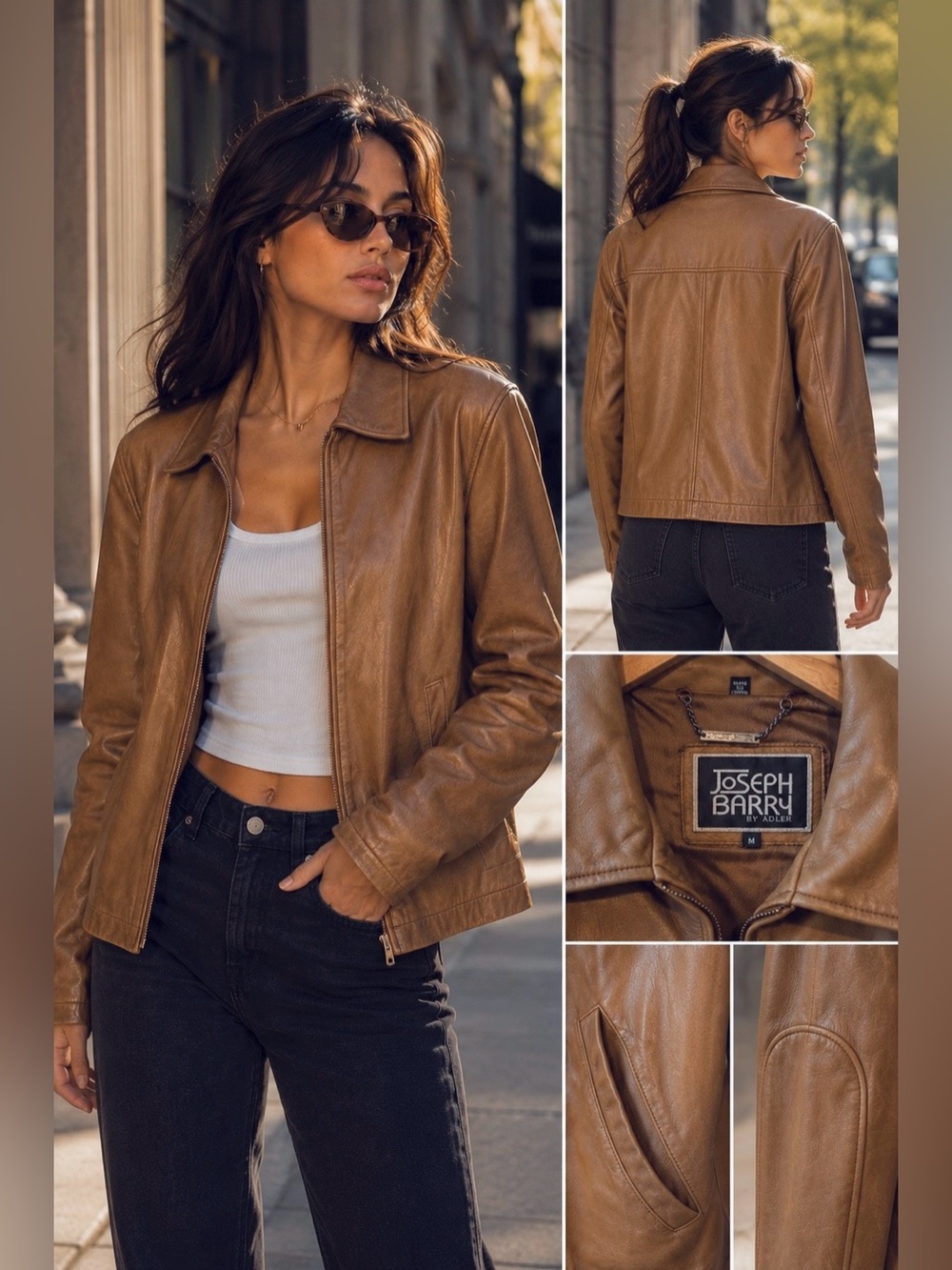 24 HRS SALE ONLY - Genuine Leather Joseph Barry by Adler Jacket Luxury J…